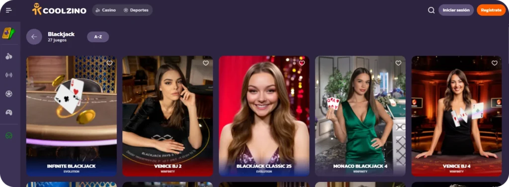 Coolzino Casino en vivo
