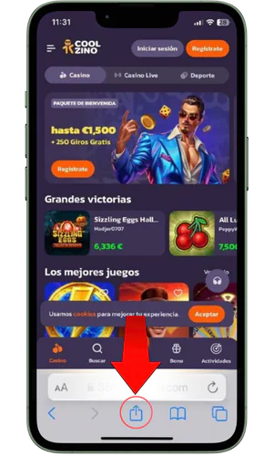 Botón para compartir